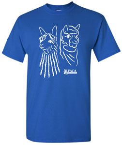Graphic Alpaca T-Shirt Royal Blue
