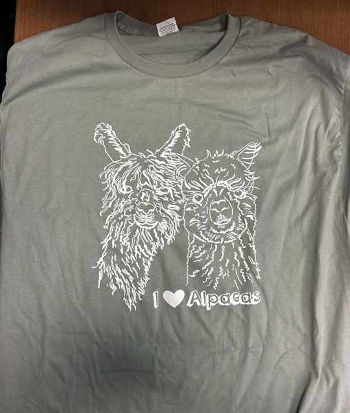 I Love Alpacas Short Sleeve T-shirt
